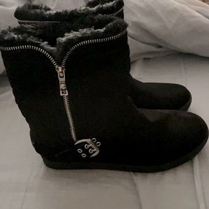 Guess black booties